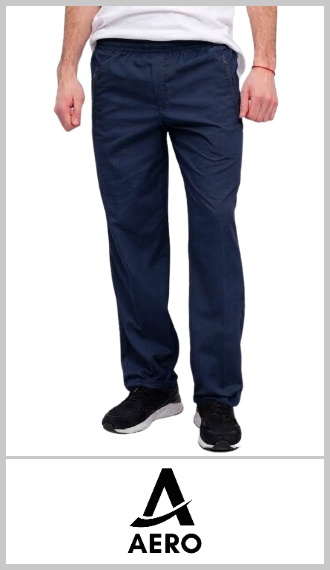 Pantalón Aero náutico color marino alg/pol bolsillo con cierre t 2/4