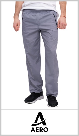 Pantalón Aero náutico color gris alg/pol bolsillo con cierre talles 5/7
