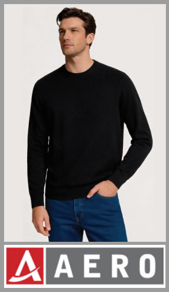 Pullover Polo Premium cuello red liso liviano acrílico p/hombre M/2XL