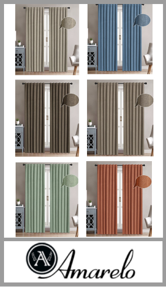 Cortina Amarelo Blackout textil, 2 paños 1.40 x 2.10 PROMO 12 UNI