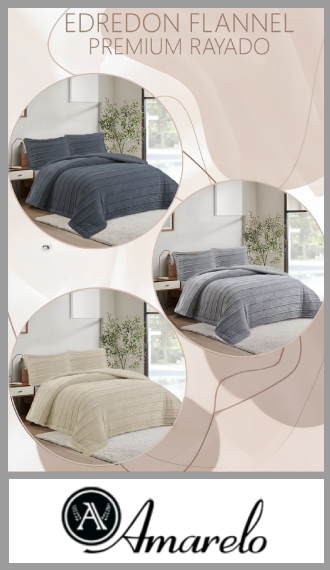 Acolchado flannel  AMARELO con relieve de 2 plz y media