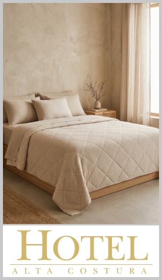Cover Hotel modelo Waffle con fundas de almohadones King