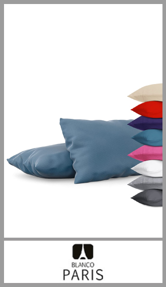 Funda para almohada Blanco Paris de 1 plaza 50cm x 80cm