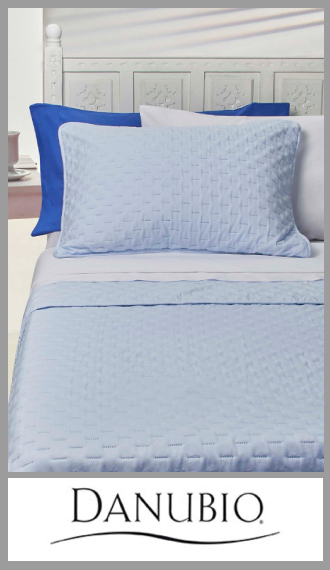 Quilt Danubio Boutis Romantica, reversible de 2 ½ plaza