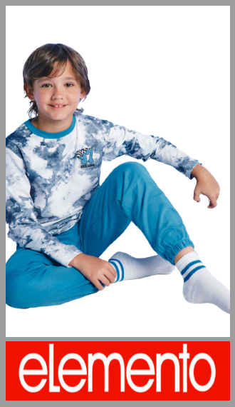 Pijama Elemento invierno varon full estampa batik m larga p largo 4/16