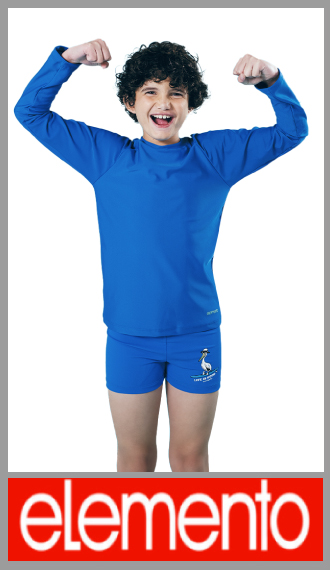 Camiseta UV Elemento lisa manga larga c/logo p/varon t 4/12
