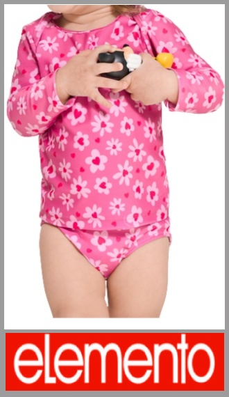 Conjunto UV Elemento p/beba camiseta ml estampada y bombacha t B1/B4