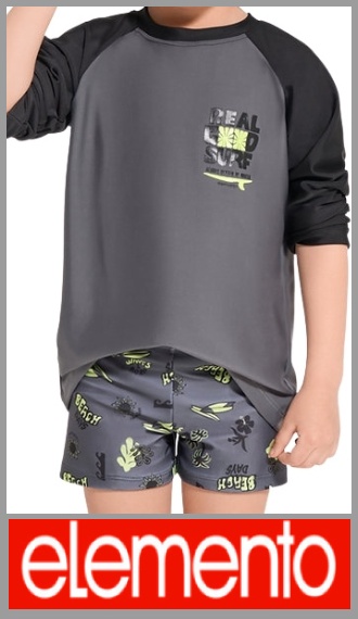 Short de baño Elemento estampado full p/varon t 6/12