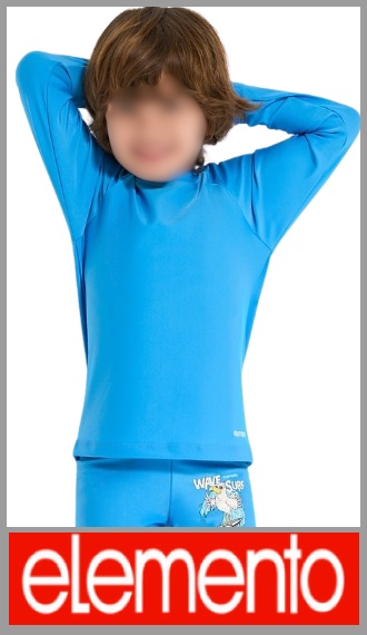 Camiseta UV Elemento lisa manga larga c/logo p/varon t 4/12
