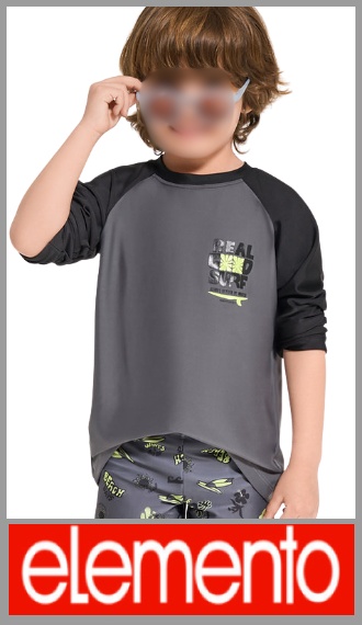 Camiseta UV Elemento combinada manga larga c/logo p/varon t 4/12
