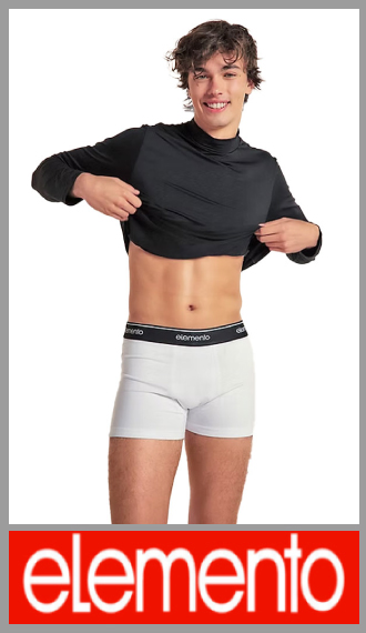 Boxer Elemento alg/lyc liso p/hombre t S/2XL PROM 12 UNID