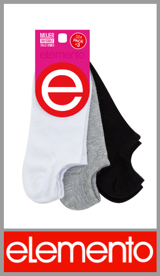 Plantin invisible liso alg/lyc para mujer Elemento t unico en pack x 3