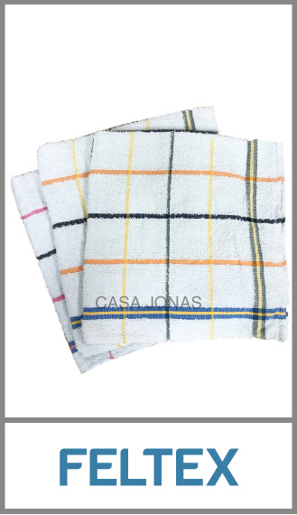 Repasador toalla Feltex gigante 65cm x 62 cm c/rayas s/fondo blanco