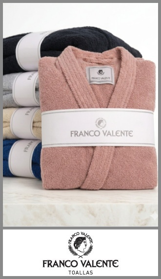 Bata de baño Franco Valente de toalla para adulto 100% algodon
