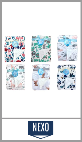Manta Nexo corderito para bebe 76cm x 100 cm