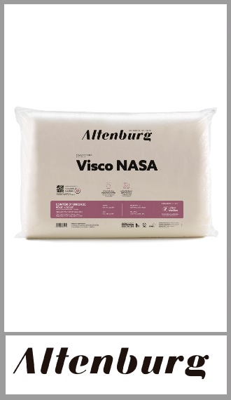 Almohada Altenburg modelo Viscoelástica algodón 46cm x 66cm, 830 gramos