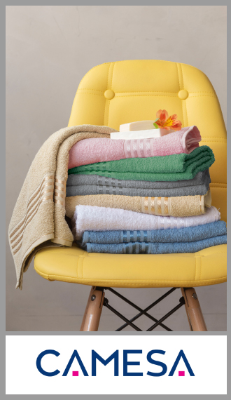 Toallon decor 100% algodon CAMESA 62cm x 120cm