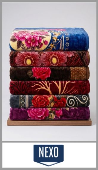 Frazada simil piel NEXO estampada reversible de 2½ plazas PROMO 12
