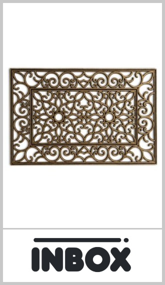 Alfombra de goma calada  Inbox para entrada de la casa 40cm x 60cm