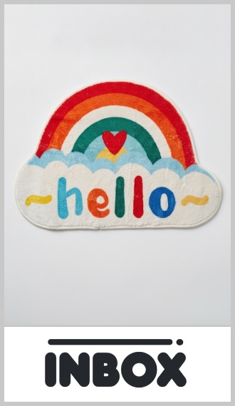 Alfombra infantil Inbox de habitacion 40cm x 60cm