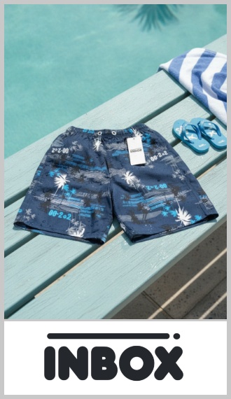 Short de baño infantil Inbox estampado 6 al 16