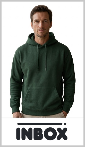 Buzo canguro hoodie Inbox de hombre frizado S al 2 XL