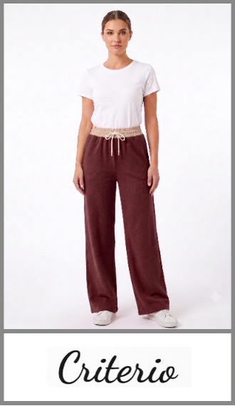 Pantalon Criterio recto frizado cintura elastizada talles 4 al 10