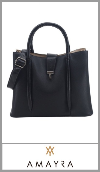 Cartera negra AMAYRA para mujer
