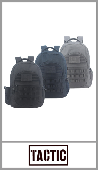 Mochila TACTIC - porta notebook 46cm x 33cm x 15cm