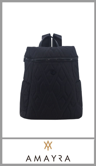 Mochila de pu negra AMAYRA