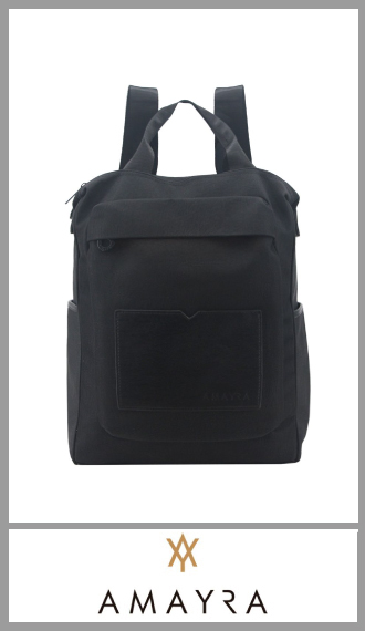 Mochila de pu negra AMAYRA