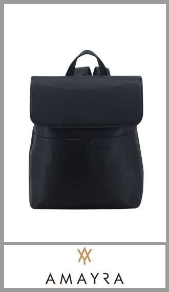Mochila de pu negra AMAYRA