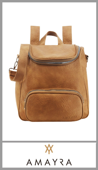Mochila de pu camel AMAYRA