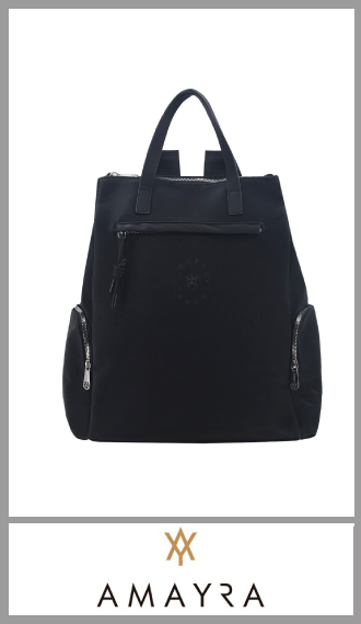Mochila de pu negra AMAYRA