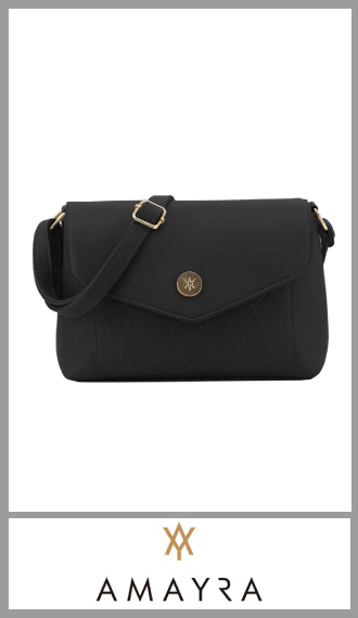 Morral Amayra de PU negro de mujer