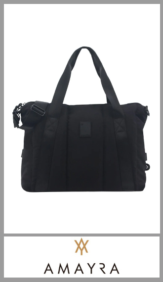 Cartera negra AMAYRA 31cm x 41cm x 14cm