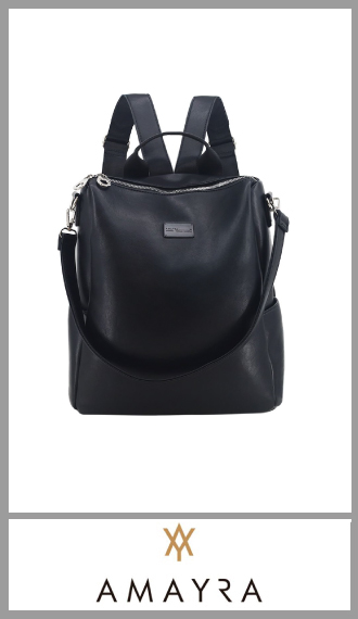 Mochila de pu negra AMAYRA