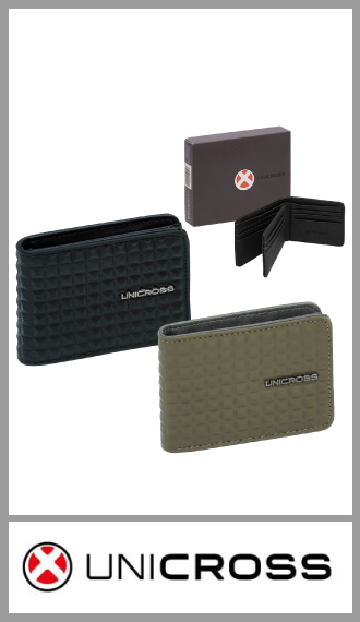 Billetera Unicross de hombre en cajita individual para regalo