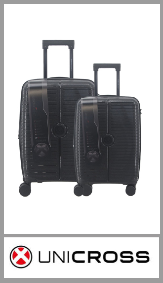 Set de 2 valijas UNICROSS PP 20 y 24 pulgadas con fuelle