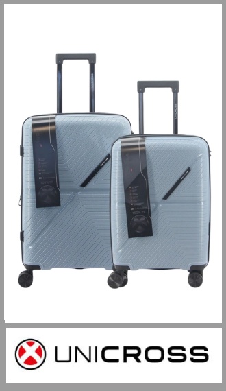 Set de 2 valijas UNICROSS PP 20 y 24 pulgadas con fuelle
