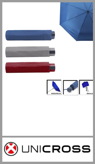 Paraguas mini Unicross Hombre manual liso