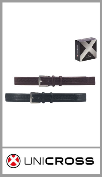 Cinto clasico Unicross para hombre en talles 95/120