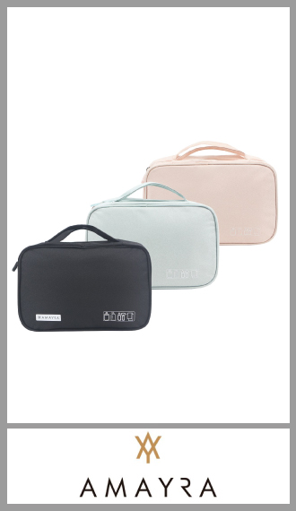 Organizador de viaje Amayra rectangular 17cm x 25cm x 9cm