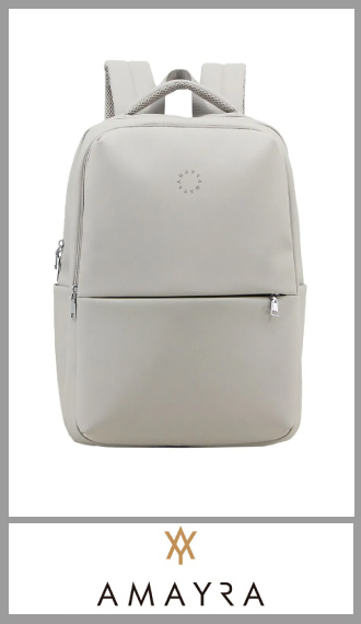 Mochila Portanotebook gris Amayra de mujer