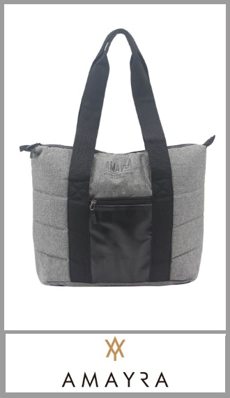 Bolso Gris AMAYRA fit 32cm x 38cm x 14