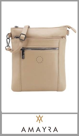 Cartera morral crema AMAYRA para mujer