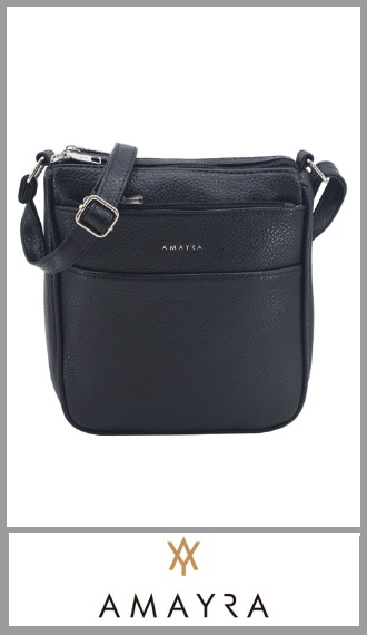 Cartera morral negro AMAYRA para mujer