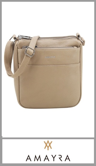 Cartera morral camel AMAYRA para mujer