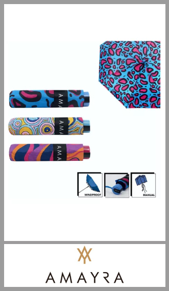 Paraguas manual mini Amayra Mujer con mango plastico