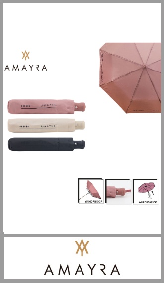 Paraguas automatico mini Amayra Mujer con mango plastico